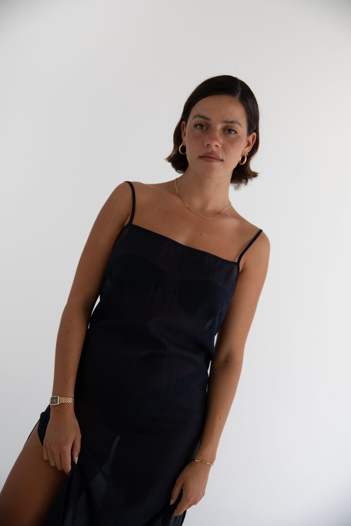 Sheer Midi Dress