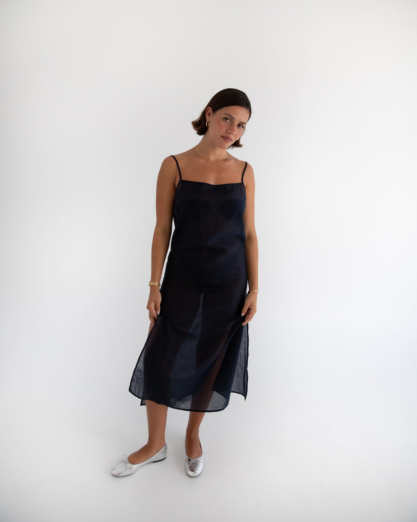 Sheer Midi Dress
