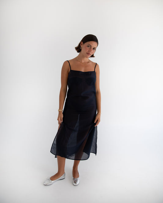Sheer Midi Dress