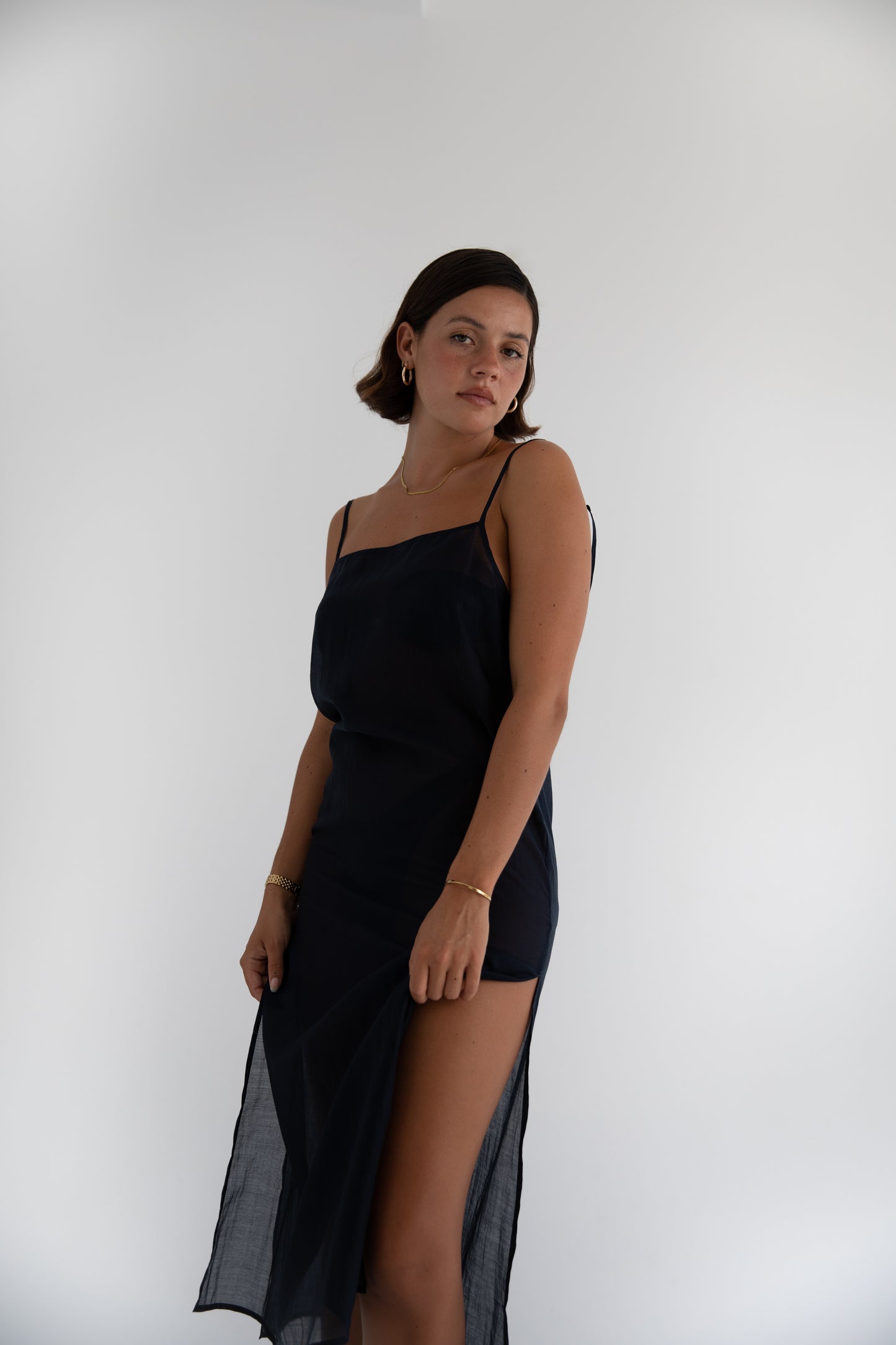 Sheer Midi Dress