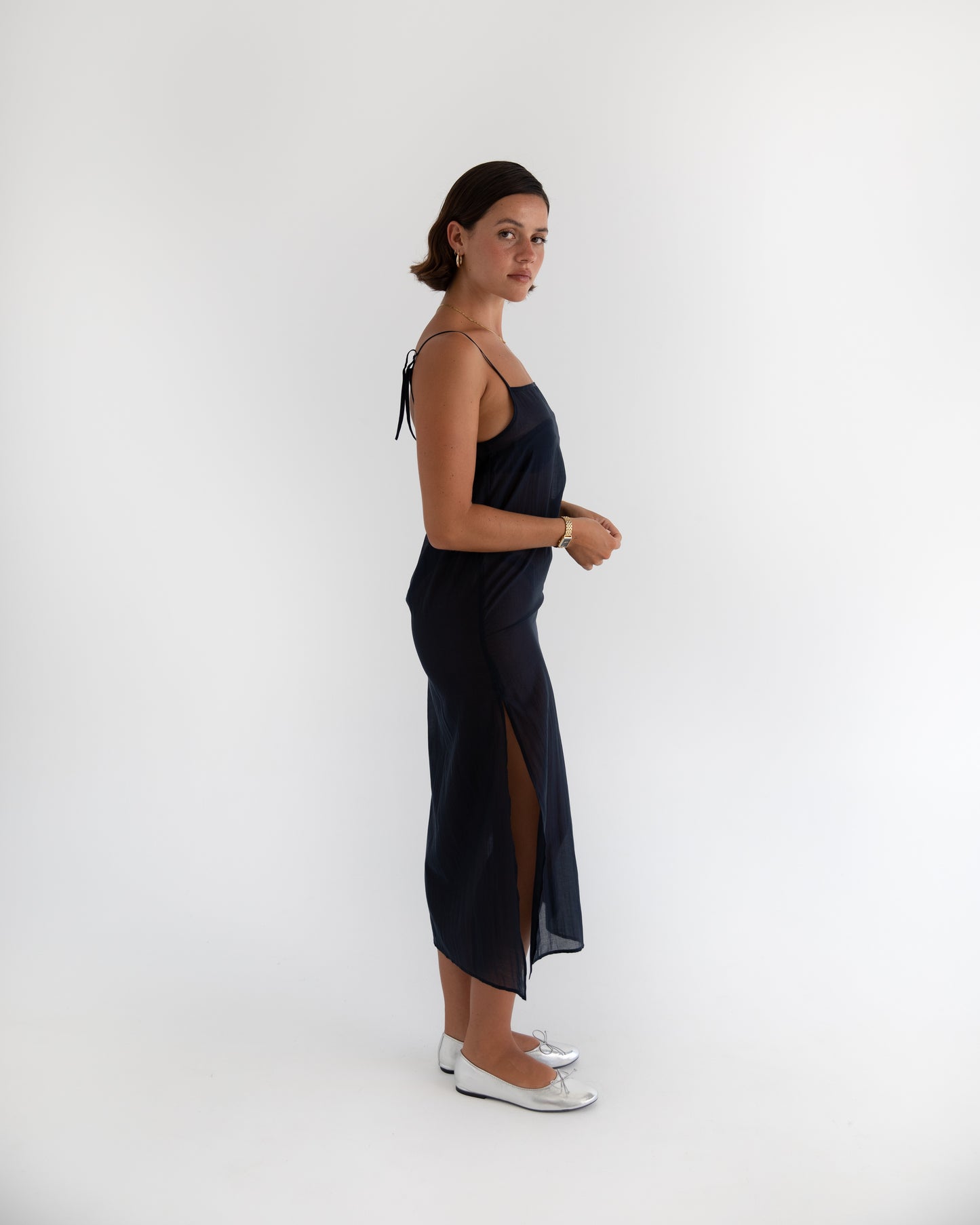 Sheer Midi Dress