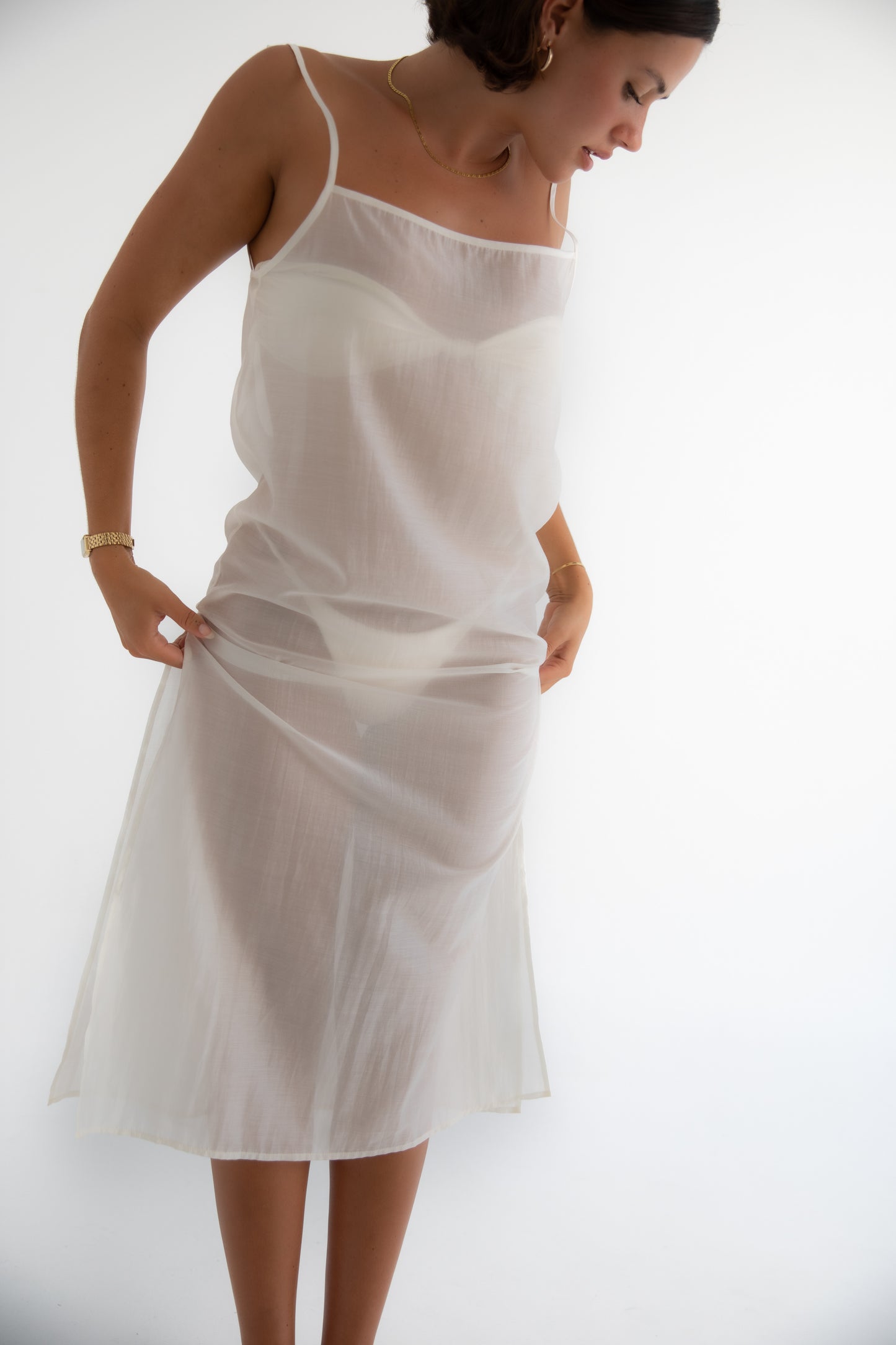Sheer Midi Dress
