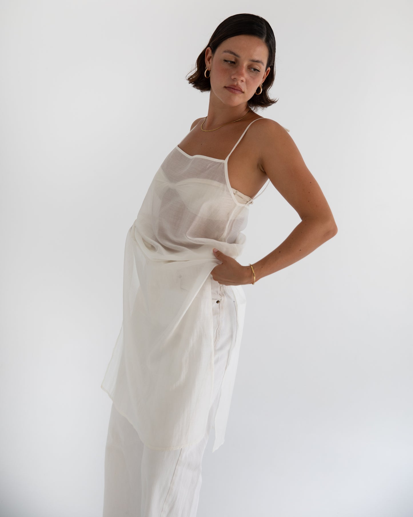 Sheer Midi Dress