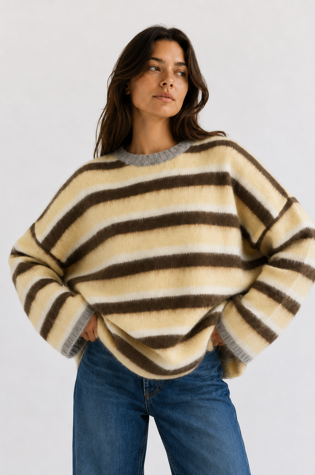 Ella Stripe Crew Neck Jumper