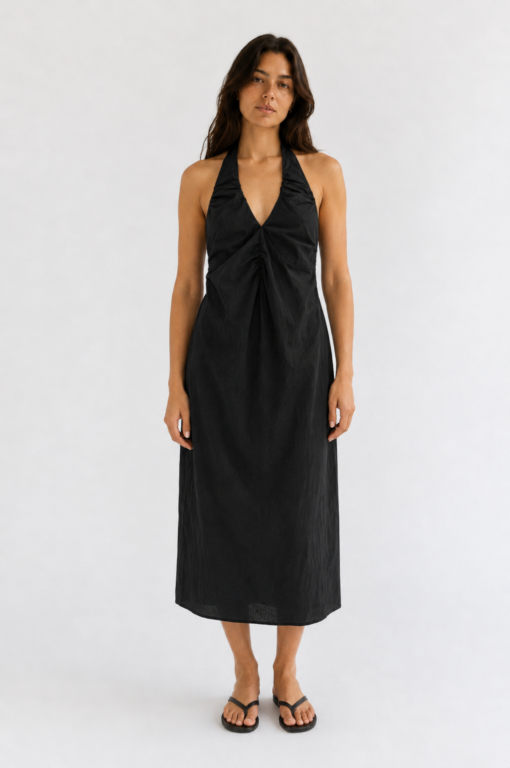 Lucy Black Halter Dress