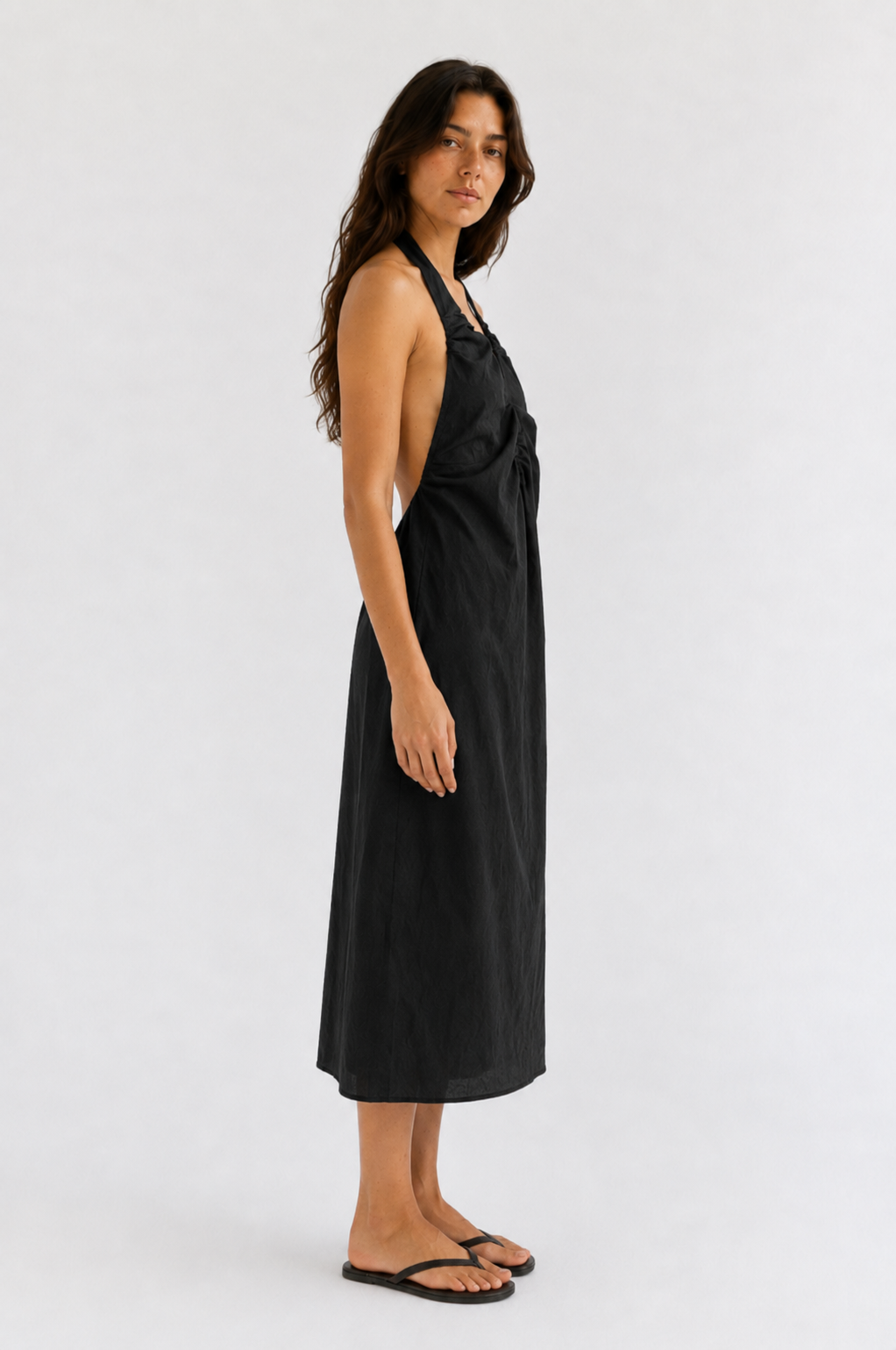 Lucy Black Halter Dress